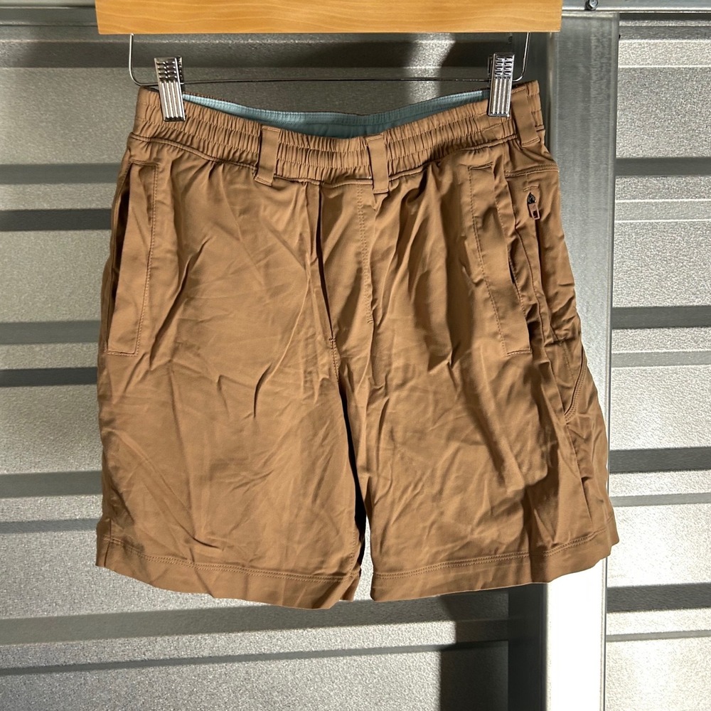 Birddogs Shorts Mens S Brown Khaki Lined Gym Athletic Hiking Gorpcore Stretch